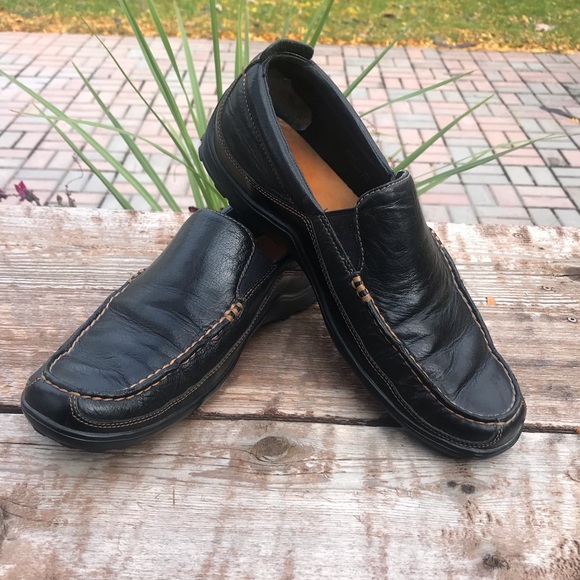 Cole Hann black slip-on loafer tucker Dress shoes - Picture 1 of 8
